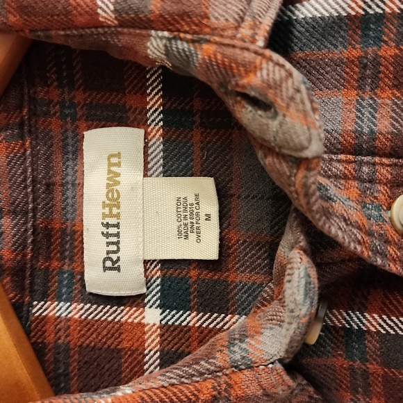 Ruff Hewn 100% cotton flannel long sleeve shirt - Picture 3 of 4